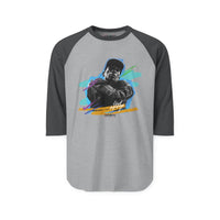 Raglan Shirt — Retro Street Portrait Graphic Tee