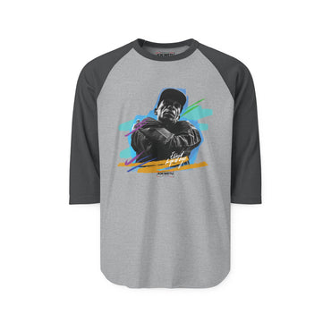 Raglan Shirt — Retro Street Portrait Graphic Tee