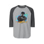 Raglan Shirt — Retro Street Portrait Graphic Tee