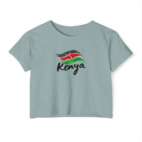 Kenya Flag Crop Top — Women's Festival Country Pride Tee