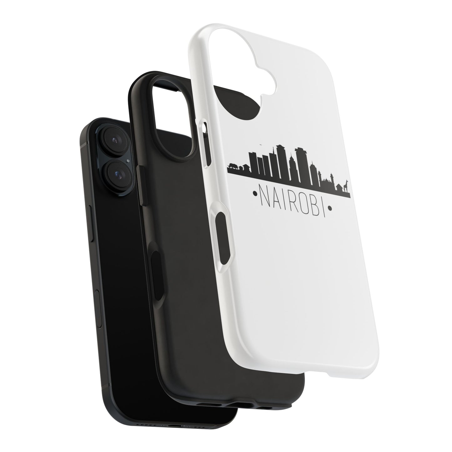 Nairobi Skyline Tough Phone Case — Minimal City Silhouette Protective Cover