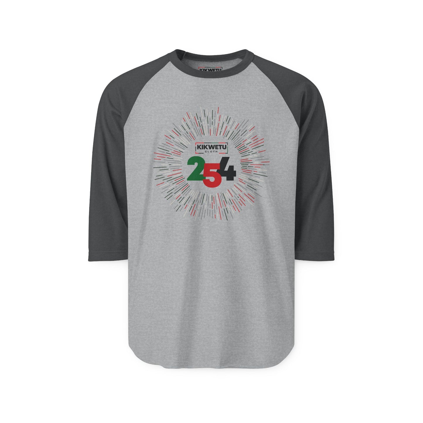 Kenya 254 Celebration Raglan Shirt — KIKWETU 254 Graphic Tee