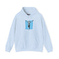 Hoodie — 'GEO' runner Graphic Hoodie with Striped Background