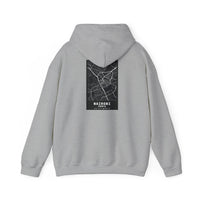 Nairobi City Map Hoodie — Minimal Black Street Map Sweatshirt