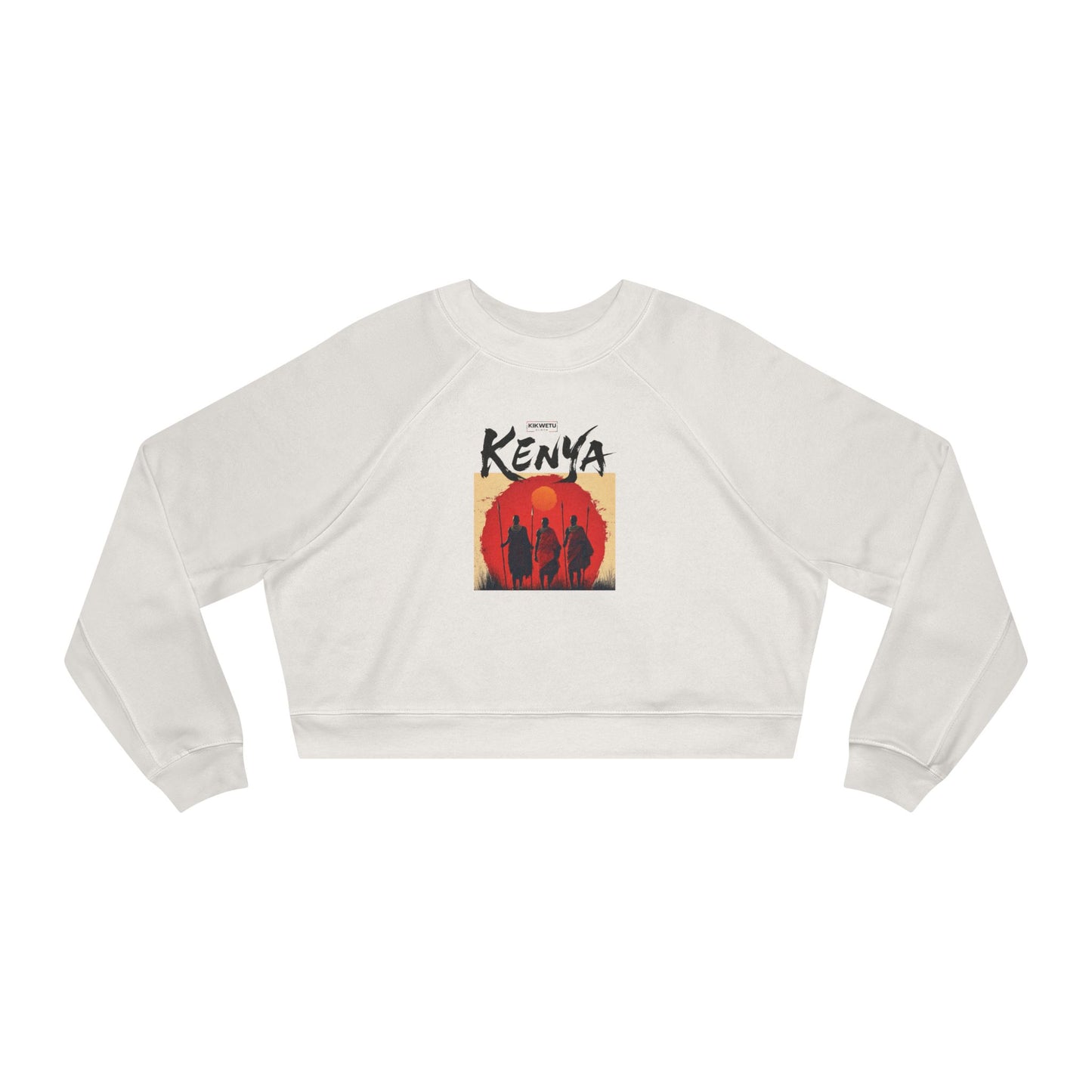 Kenya Sunset Crop Sweatshirt — Women's Cropped Pullover