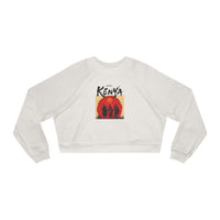 Kenya Sunset Crop Sweatshirt — Women's Cropped Pullover