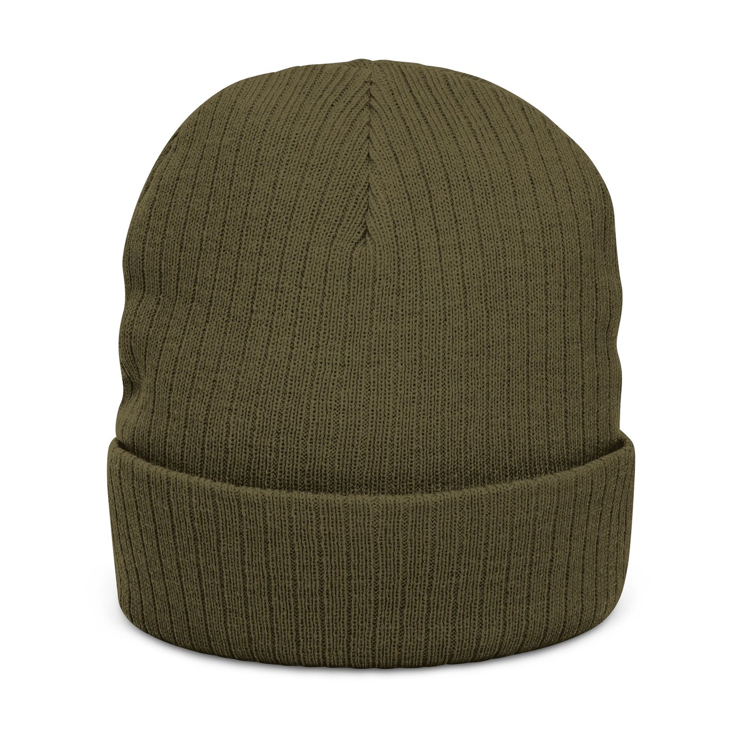 Embroidered '254' Ribbed Knit Beanie — Kenyan Flag Colors Winter Hat