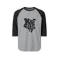 Kenya Map Raglan Shirt - Bold Typographic Kenya Baseball Tee