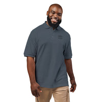 Embroidered 'Caution: Siren' Polo Shirt