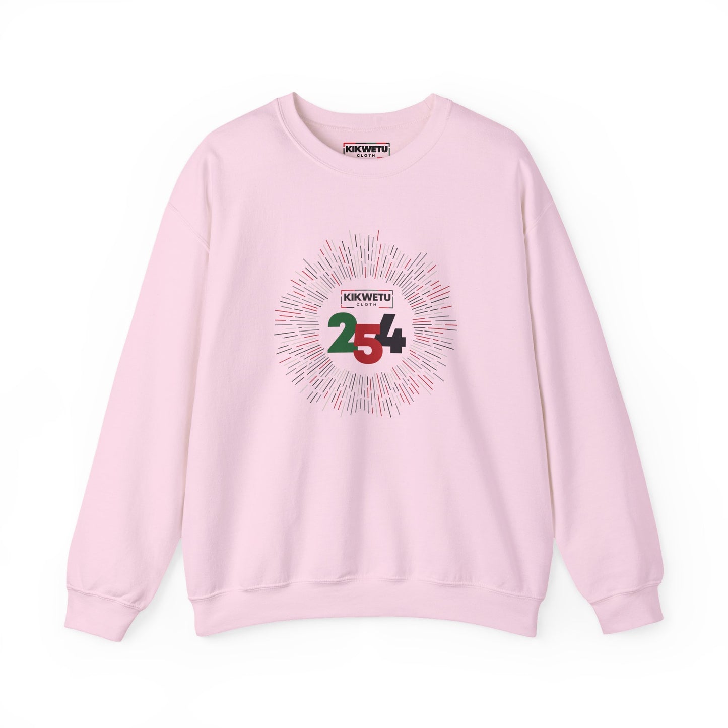 Kenya 254 Crewneck Sweatshirt — Patriotic Kenyan Flag Number Design