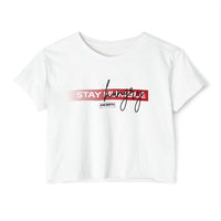 Stay humble Crop Top — Women's Festival Graphic Tee