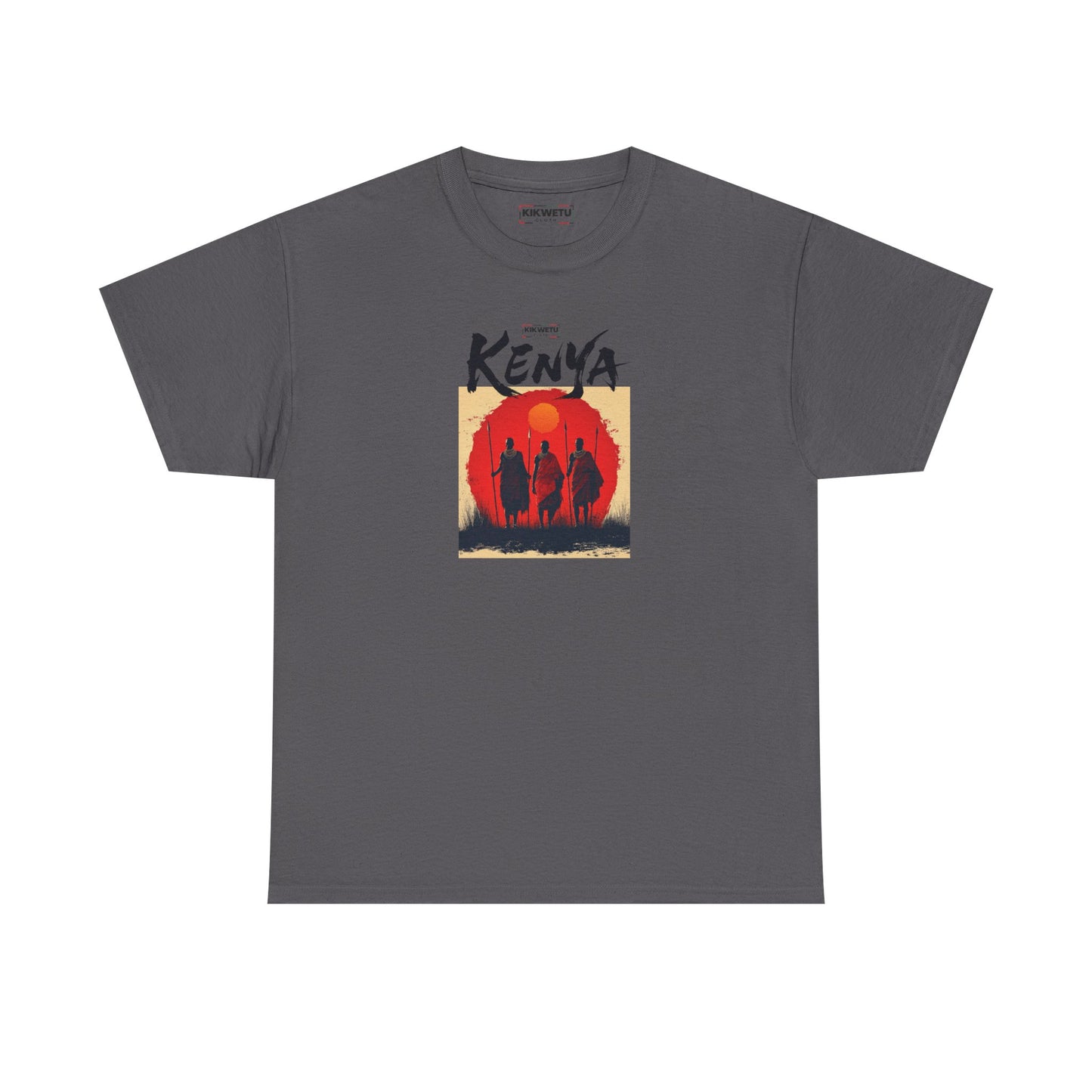 Kenya Sunset Tee — Safari Silhouette Graphic T-Shirt