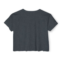 Mchezo Wa Town Crop Top — Black Skyline Festival Tee