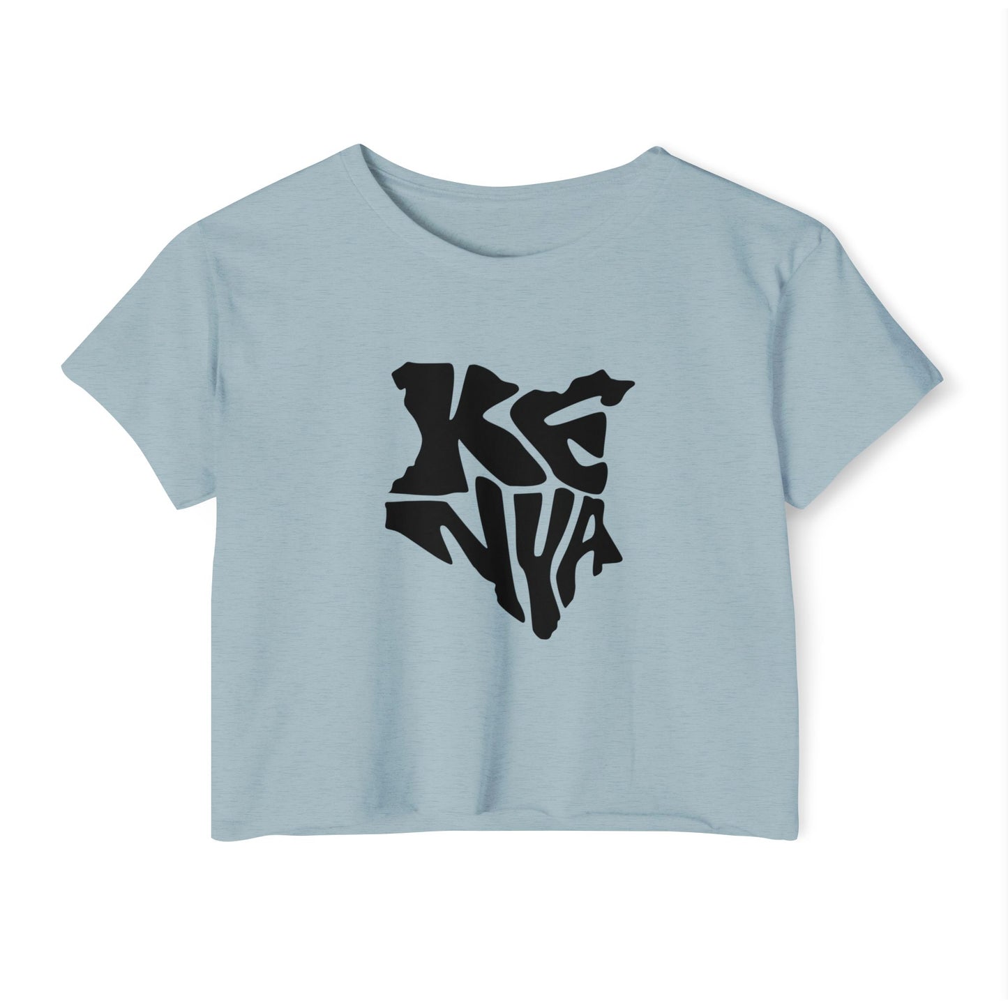 Kenya Map Crop Top — Women's Festival Graphic Tee
