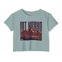 Mt. Kenya Sunrise Crop Top — Women's Festival Graphic Tee with Coordinates