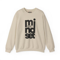 Mindset Crewneck Sweatshirt — "Mindset Determines Attitude" Minimal Typography