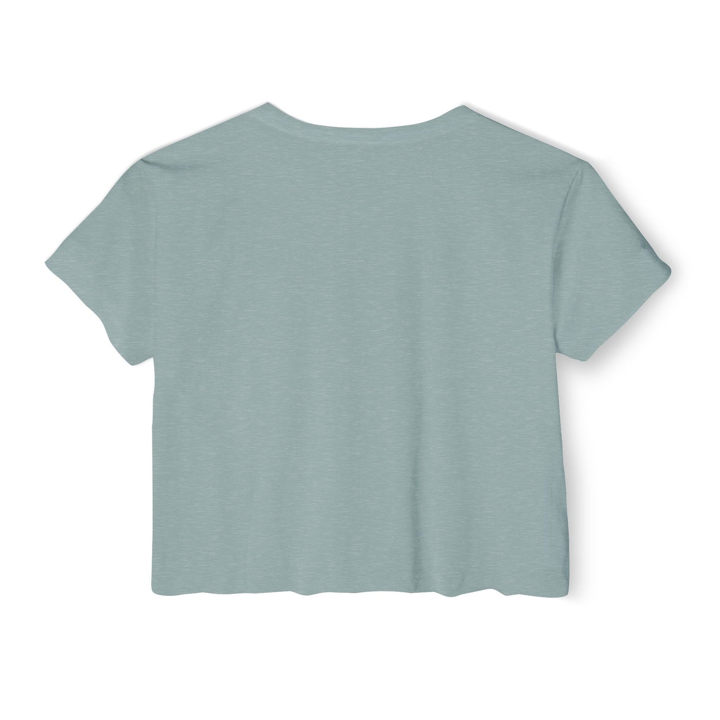 Mindset Crop Top — Vertical Bold Typography Women's Festival Tee