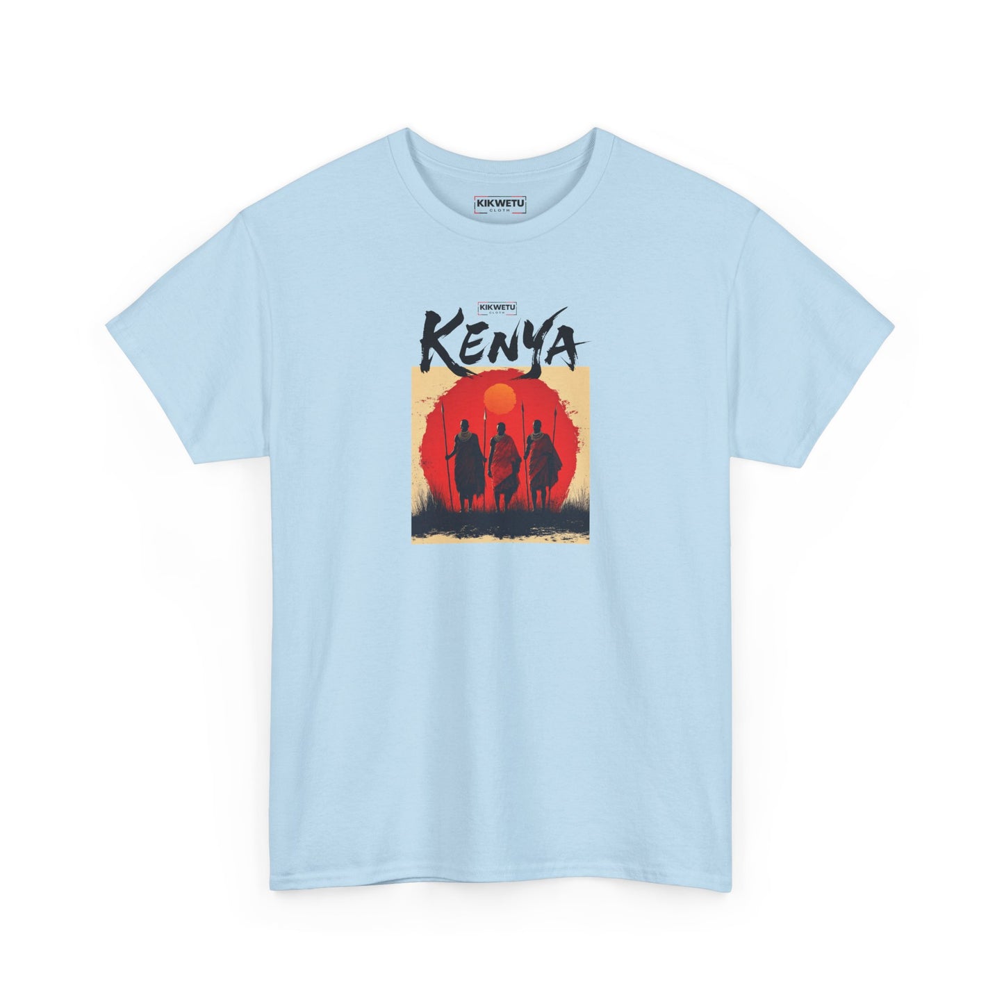 Kenya Sunset Tee — Safari Silhouette Graphic T-Shirt