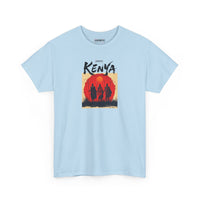 Kenya Sunset Tee — Safari Silhouette Graphic T-Shirt
