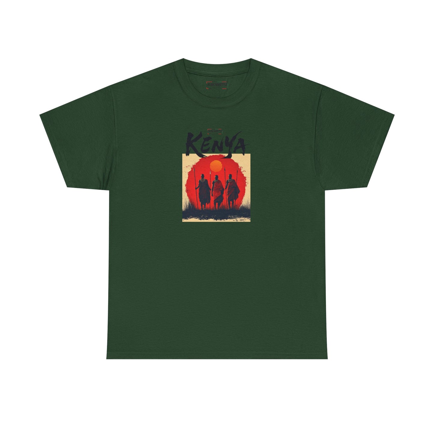 Kenya Sunset Tee — Safari Silhouette Graphic T-Shirt