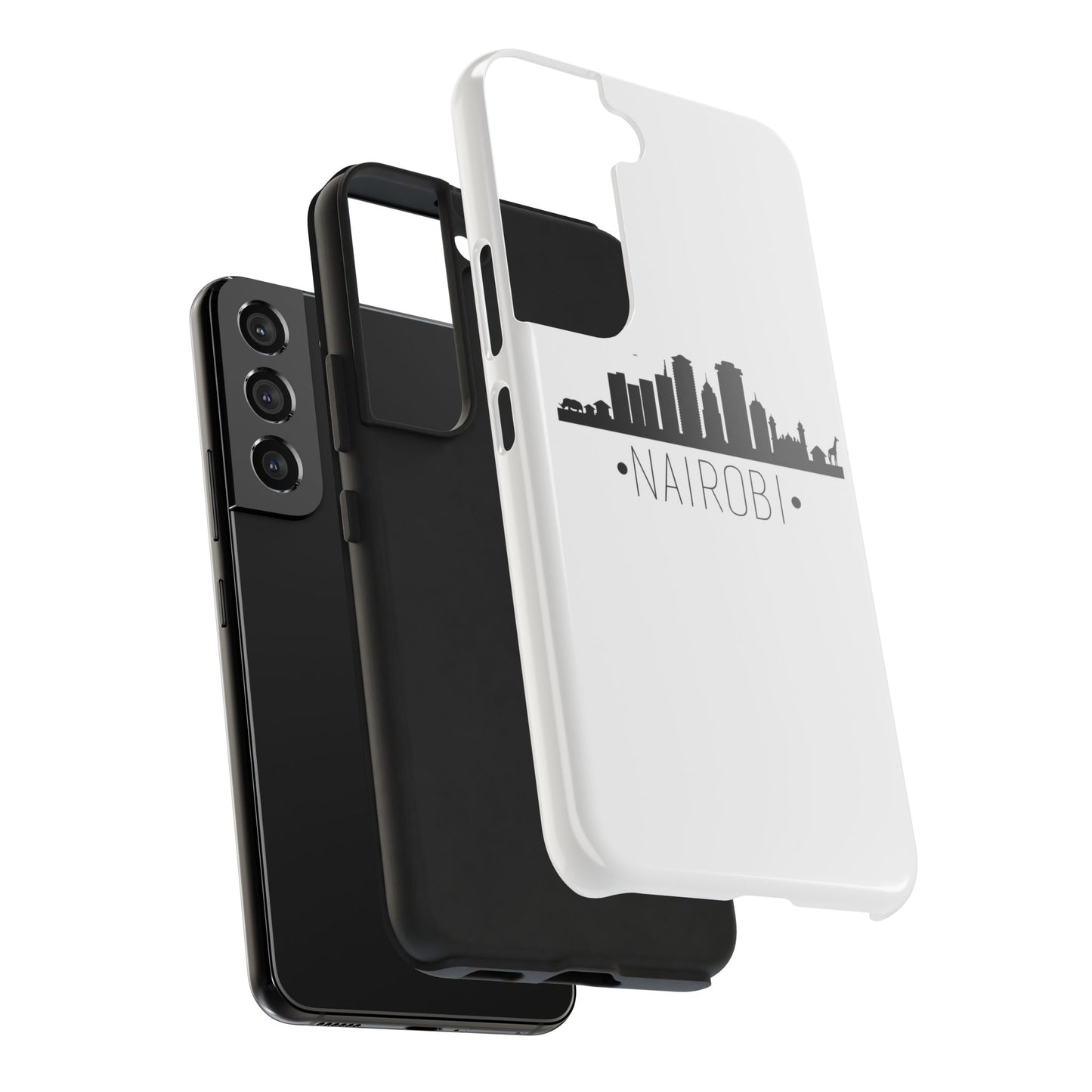 Nairobi Skyline Tough Phone Case — Minimal City Silhouette Protective Cover