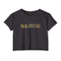 Nairobi Floral Graphic Crop Top — Women’s Festival Tee