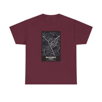 Nairobi City Map Tee — Minimalist Black & White Urban Map T-Shirt