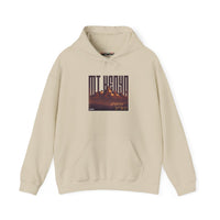 Mt. Kenya Scenic Hoodie — Vintage Sunset Mountain Graphic