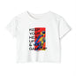 Crop Top — "Keep Your Head Up & Your Game Up" Motivational Festival Tee