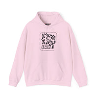 Hoodie — Minimalist Black & White Abstract Design “Ni God Kila Wakati”