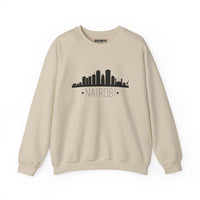 Nairobi Skyline Crewneck Sweatshirt — Minimal Cityscape Travel Pullover