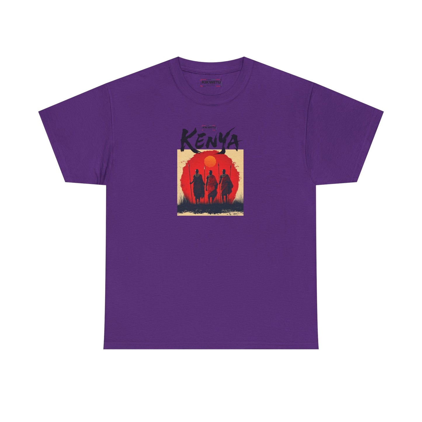 Kenya Sunset Tee — Safari Silhouette Graphic T-Shirt