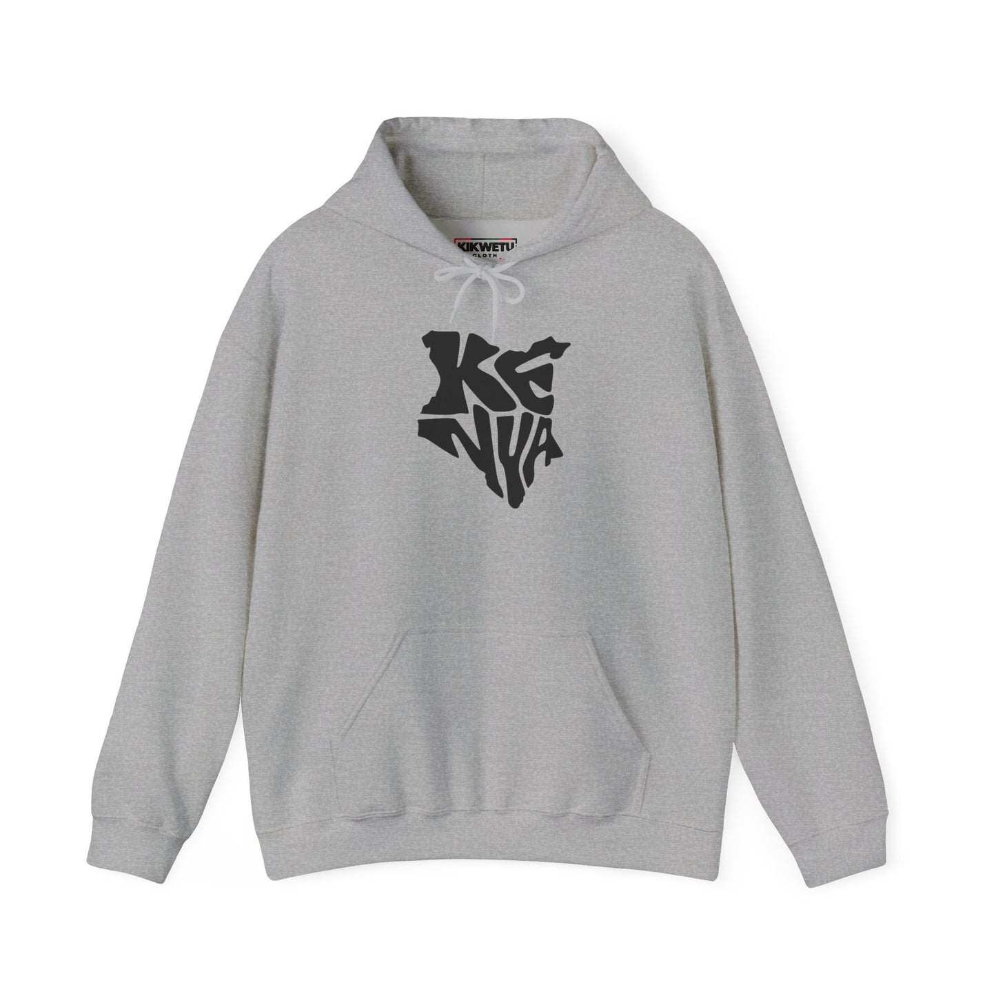 Kenya Outline Graphic Hoodie — Minimalist Map Logo Pullover