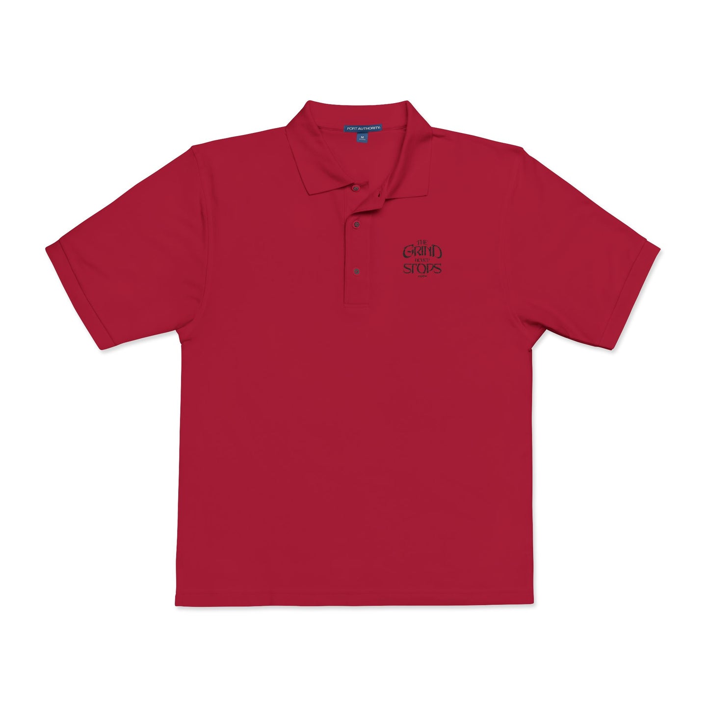 Embroidered 'Caution: Siren' Polo Shirt