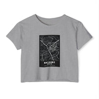 Nairobi Map Crop Top — Women's City Map Festival Tee
