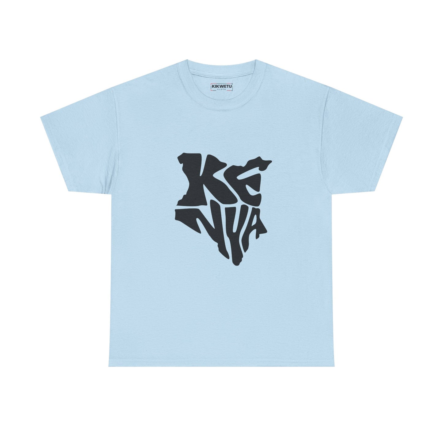 Kenya Map Graphic T-Shirt – Stylized Black Kenya Silhouette Tee