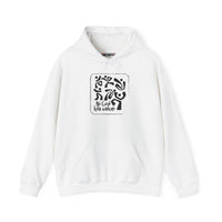 Hoodie — Minimalist Black & White Abstract Design “Ni God Kila Wakati”
