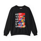 Inspirational Crewneck Sweatshirt — "KEEP YOUR HEAD UP & YOUR GAME UP" Motivational Graphic