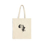 Canvas Tote Bag – Afrocentric Headwrap Silhouette Tote (Natural)