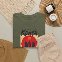 Kenya Sunset Tee — Safari Silhouette Graphic T-Shirt