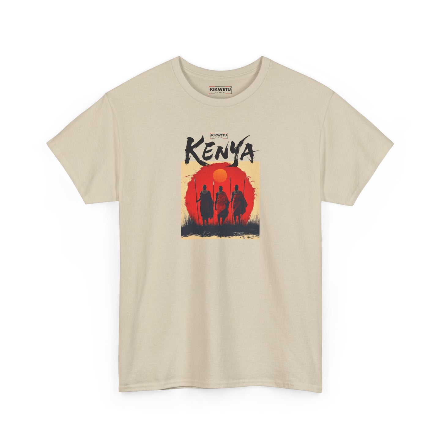 Kenya Sunset Tee — Safari Silhouette Graphic T-Shirt