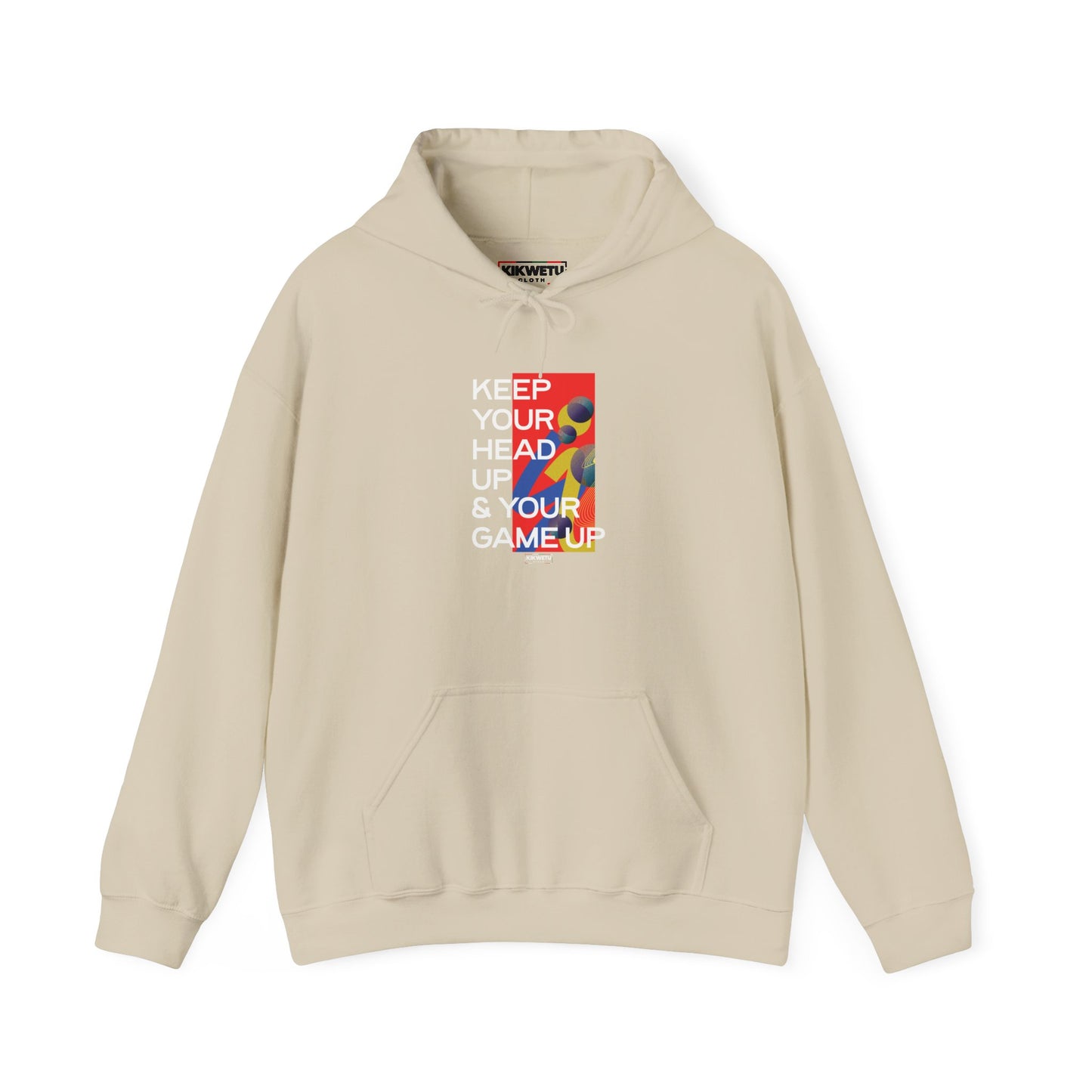 Hoodie — "Keep Your Head Up & Your Game Up" Motivational Graphic Hoodie