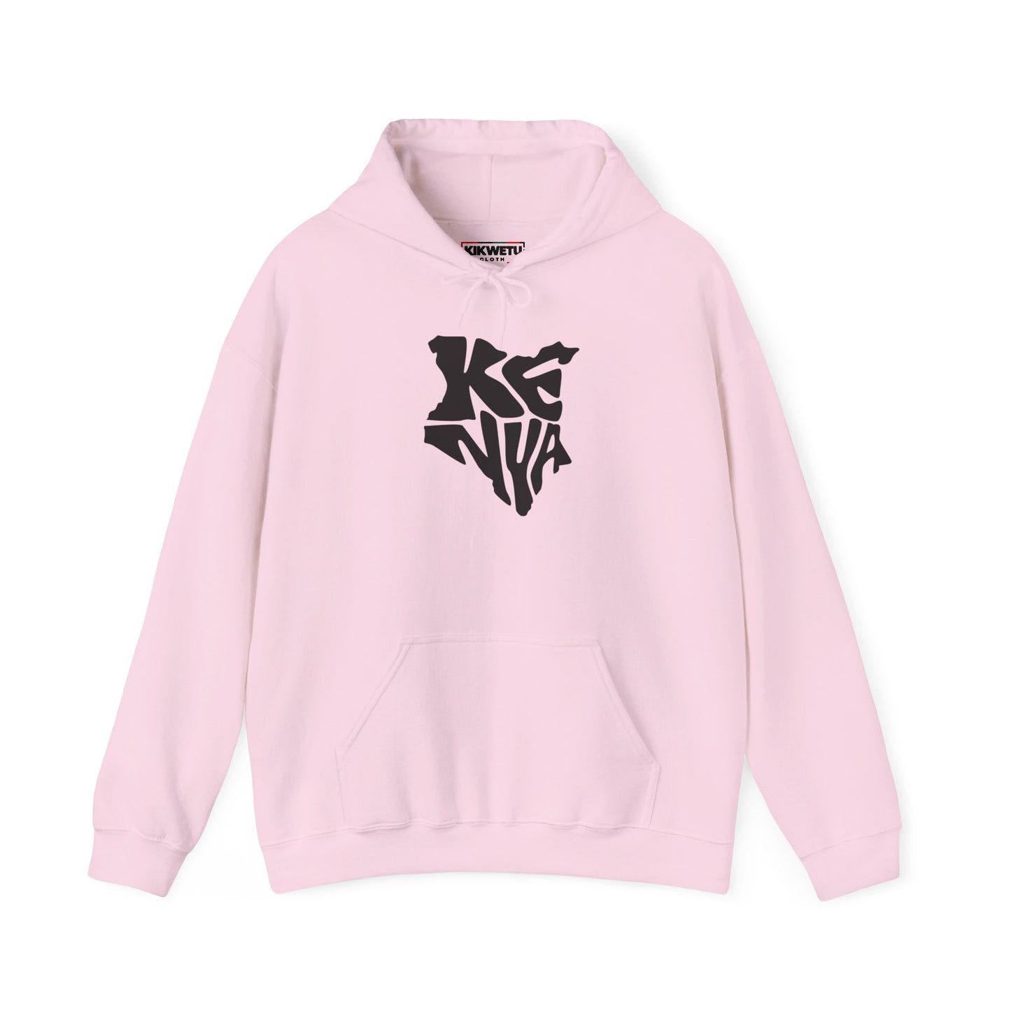 Kenya Outline Graphic Hoodie — Minimalist Map Logo Pullover