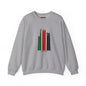 Pan-African Flag Stripe Crewneck Sweatshirt