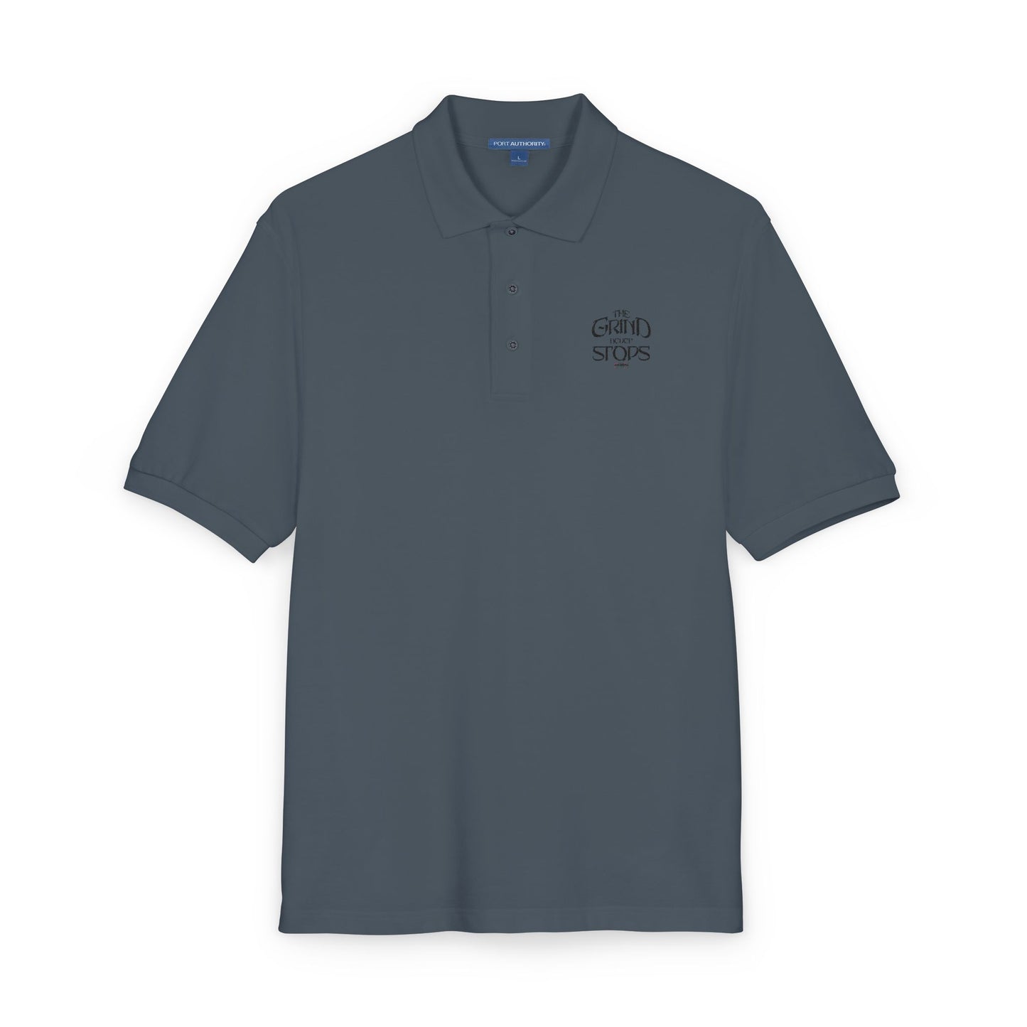 Embroidered 'Caution: Siren' Polo Shirt