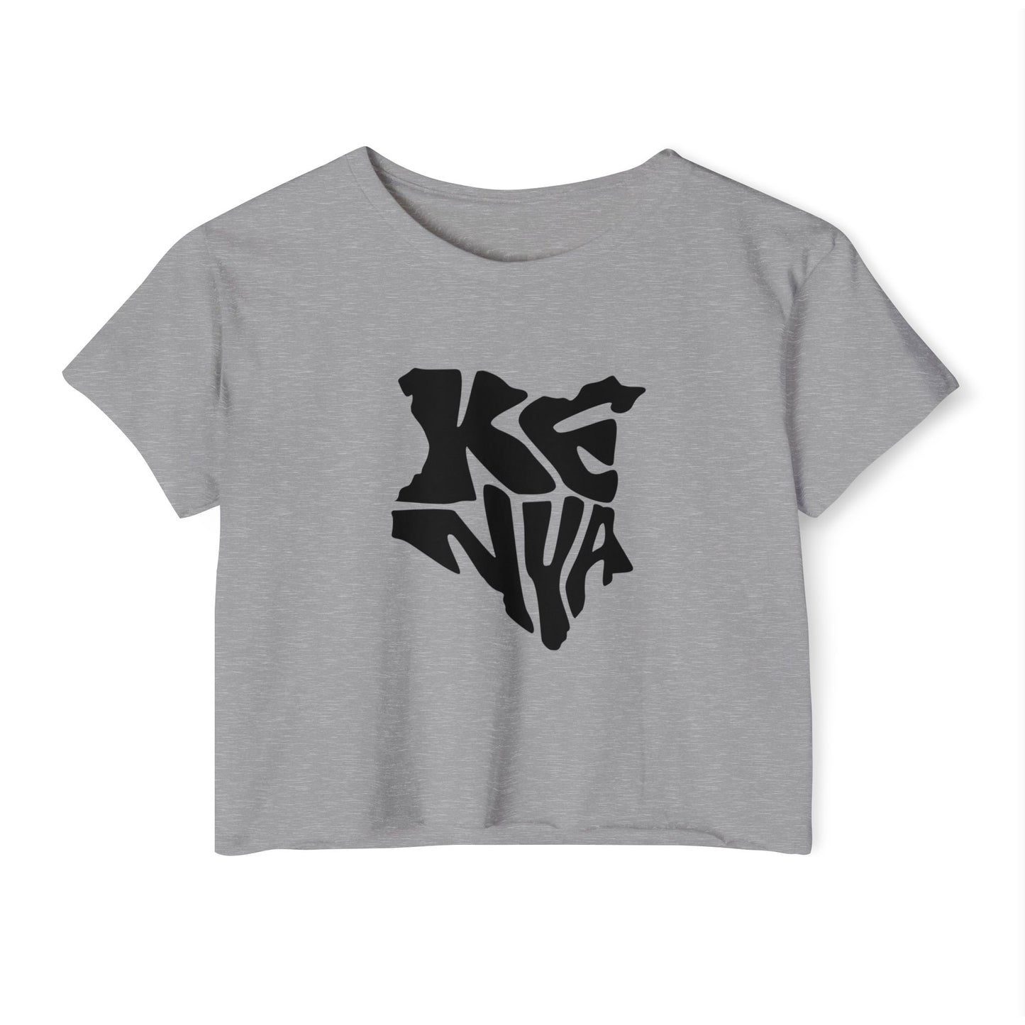 Kenya Map Crop Top — Women's Festival Graphic Tee