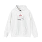 Eliud 'NO HUMAN IS LIMITED' Script Hoodie — Minimal White Pullover