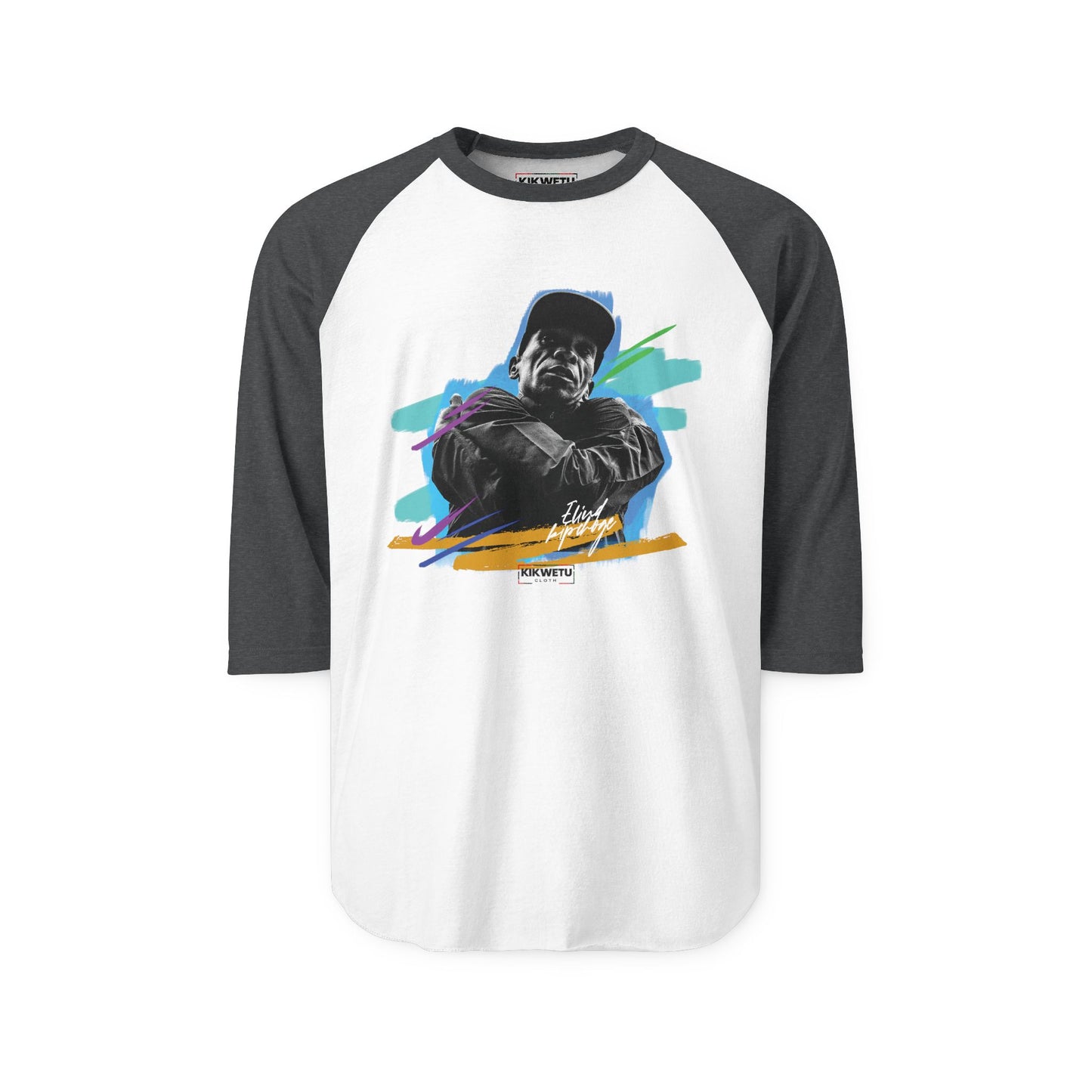 Raglan Shirt — Retro Street Portrait Graphic Tee