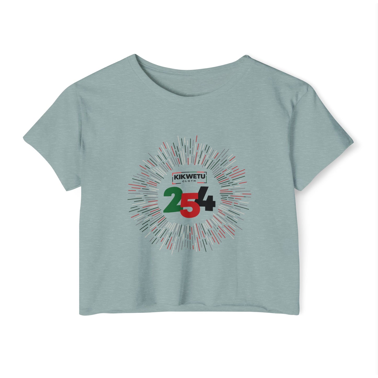Women's Crop Top — "KIKWETU 254" Kenyan Independence Festival Tee
