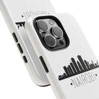 Nairobi Skyline Tough Phone Case — Minimal City Silhouette Protective Cover